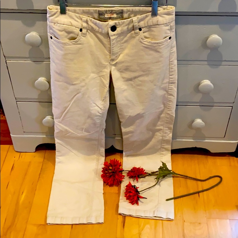 Ivory jcrew corduroys